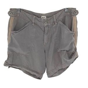 Dylan Los Angeles Roll Tab Tencel Blend‎ Shorts Size 6 Gray